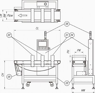 METAL DETECTOR ALCON